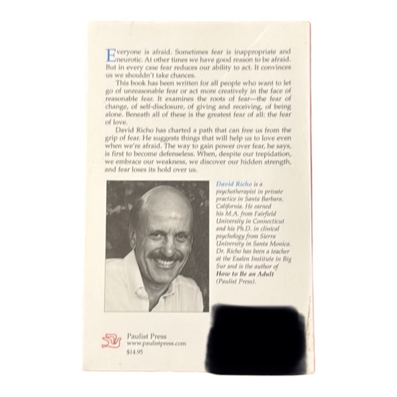 4/$20 | Softcover Novel | When Love Meets Fear • David Richo - Picture 3 of 4